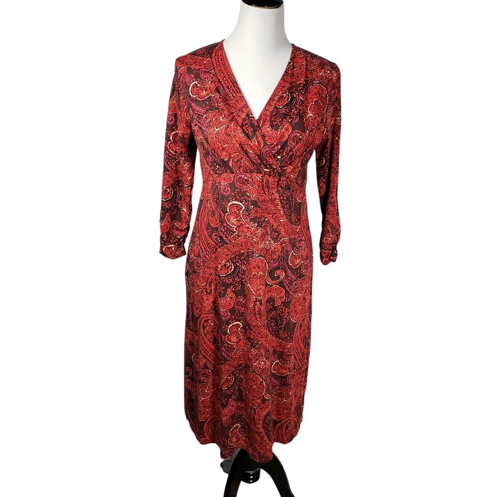 J. Jill Women's size Small Stretch Red Dress - NWT